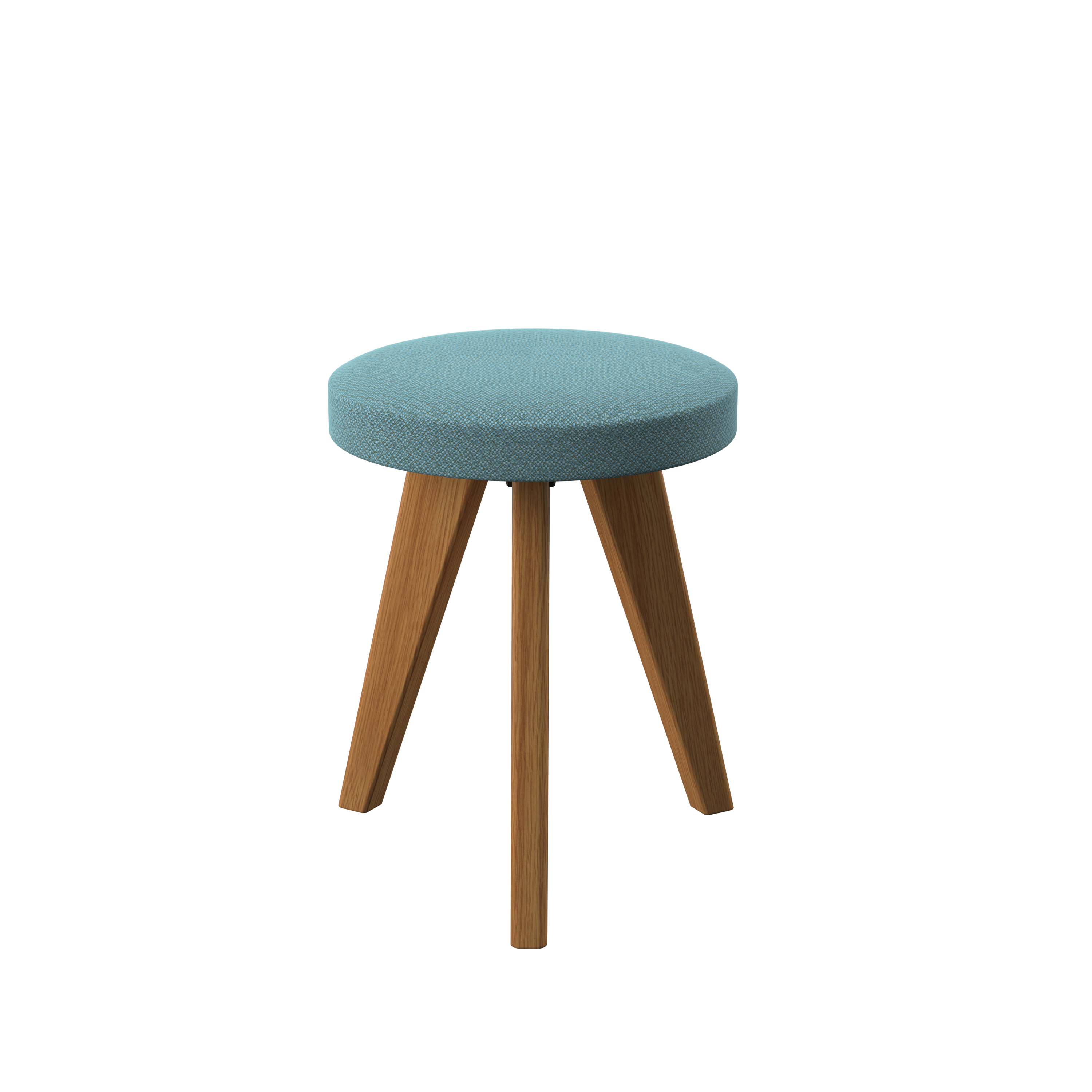 Low Padded Stool - Seamist